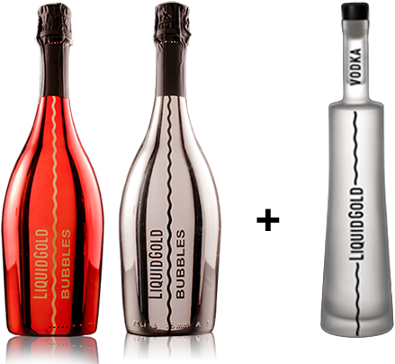 Free Bottle Lighting - Liquid Gold Prosecco Extra Dry (520x425), Png Download