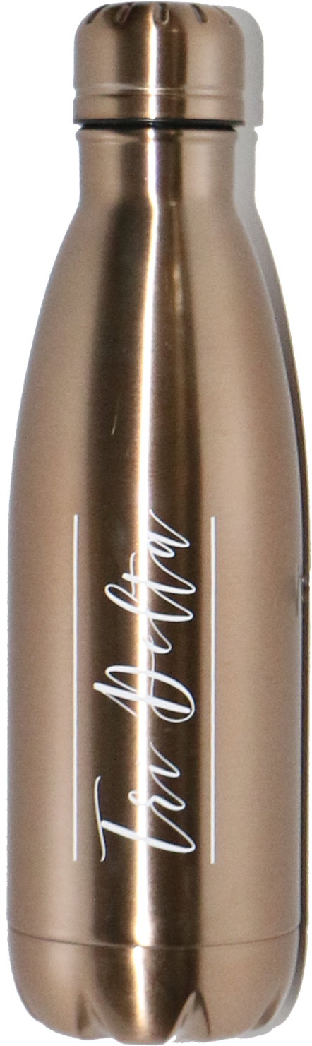 Gold Water Bottle - Water Bottle (1500x1500), Png Download