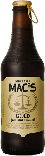 Mac's Gold Bottles - Mac's Gold (312x559), Png Download