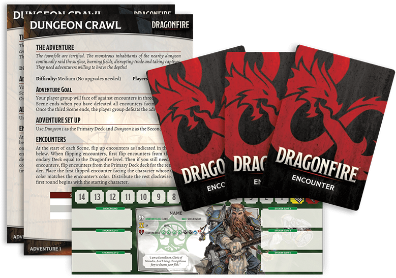 Contents - Dragonfire Deck Building Game (800x560), Png Download