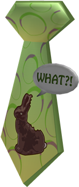 Chocolate Bunny Tie - Sign (420x420), Png Download