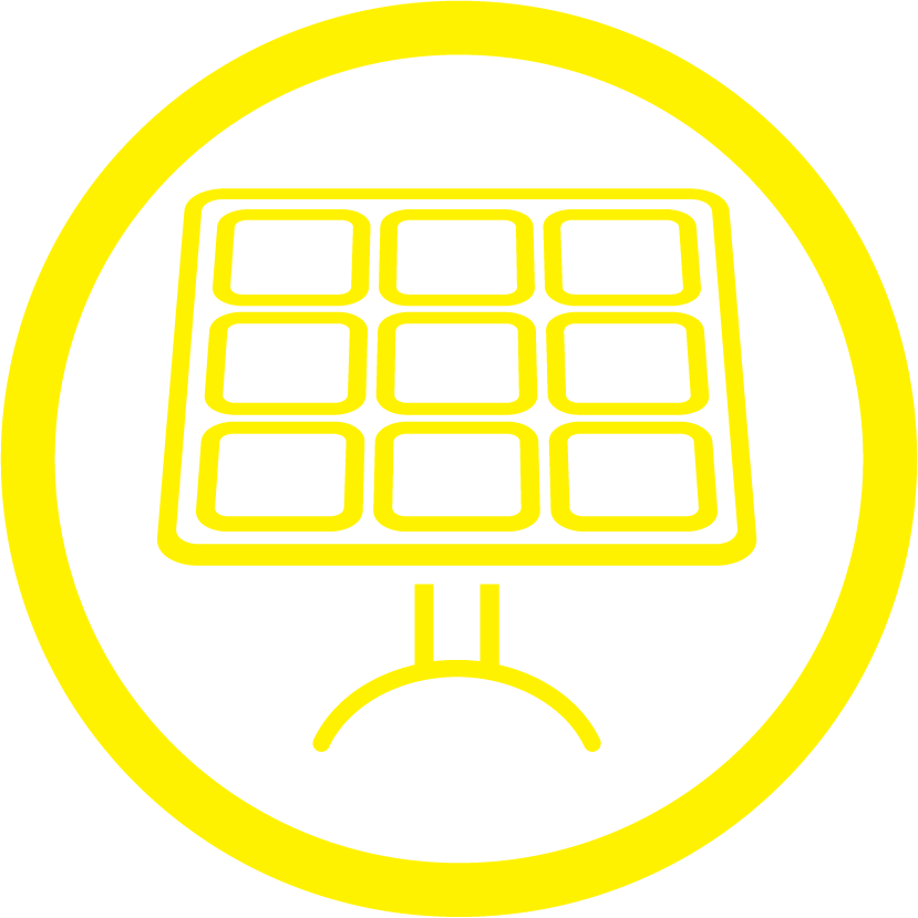 Es Electric & Solar Panel Icon - Circle (829x829), Png Download