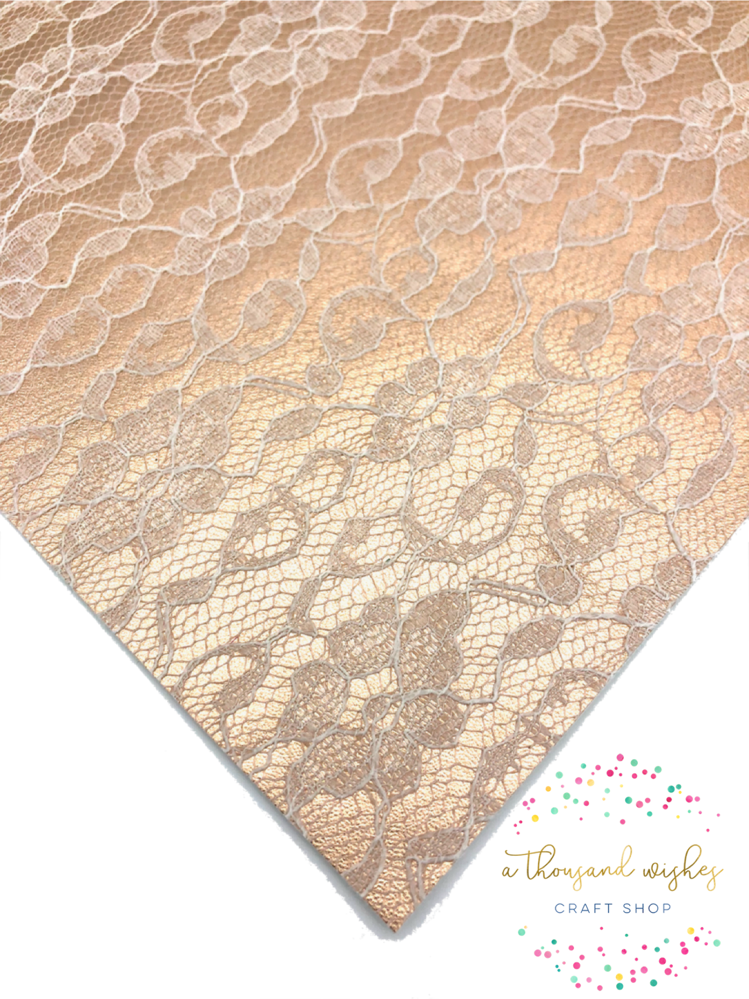 Lace Leatherette - Gold (1536x2048), Png Download