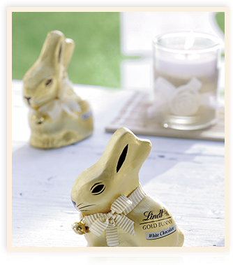 Lindt Goldbunny White - Lindt Bunny White (405x400), Png Download