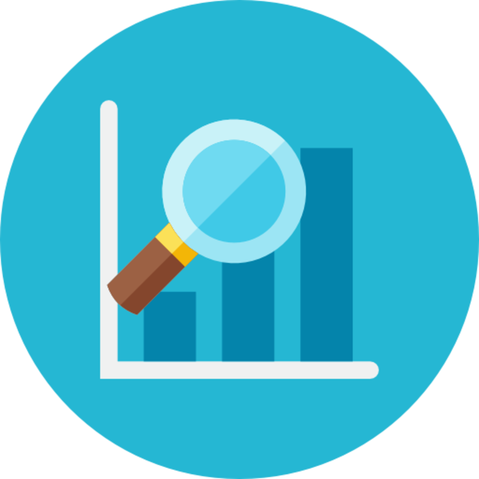 Risk, Underwriting, Lean Startup, Data Analysis - Graph Flat Icon Png (960x960), Png Download