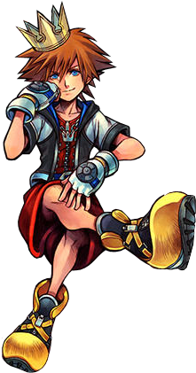 Sora02 - Kingdom Hearts Sora With Crown (286x440), Png Download