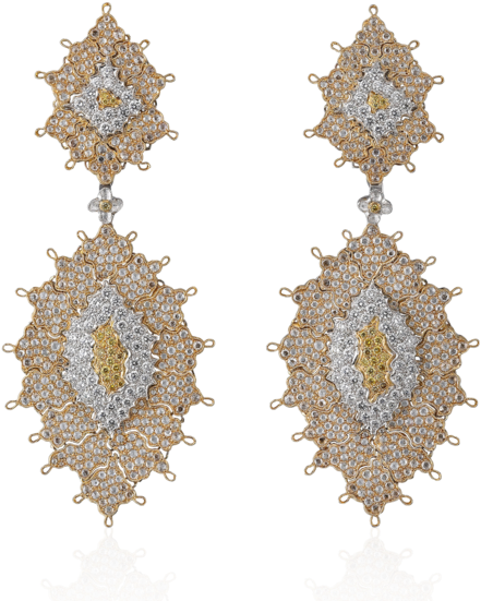 Arianna Pendant Earrings - Earring (570x570), Png Download
