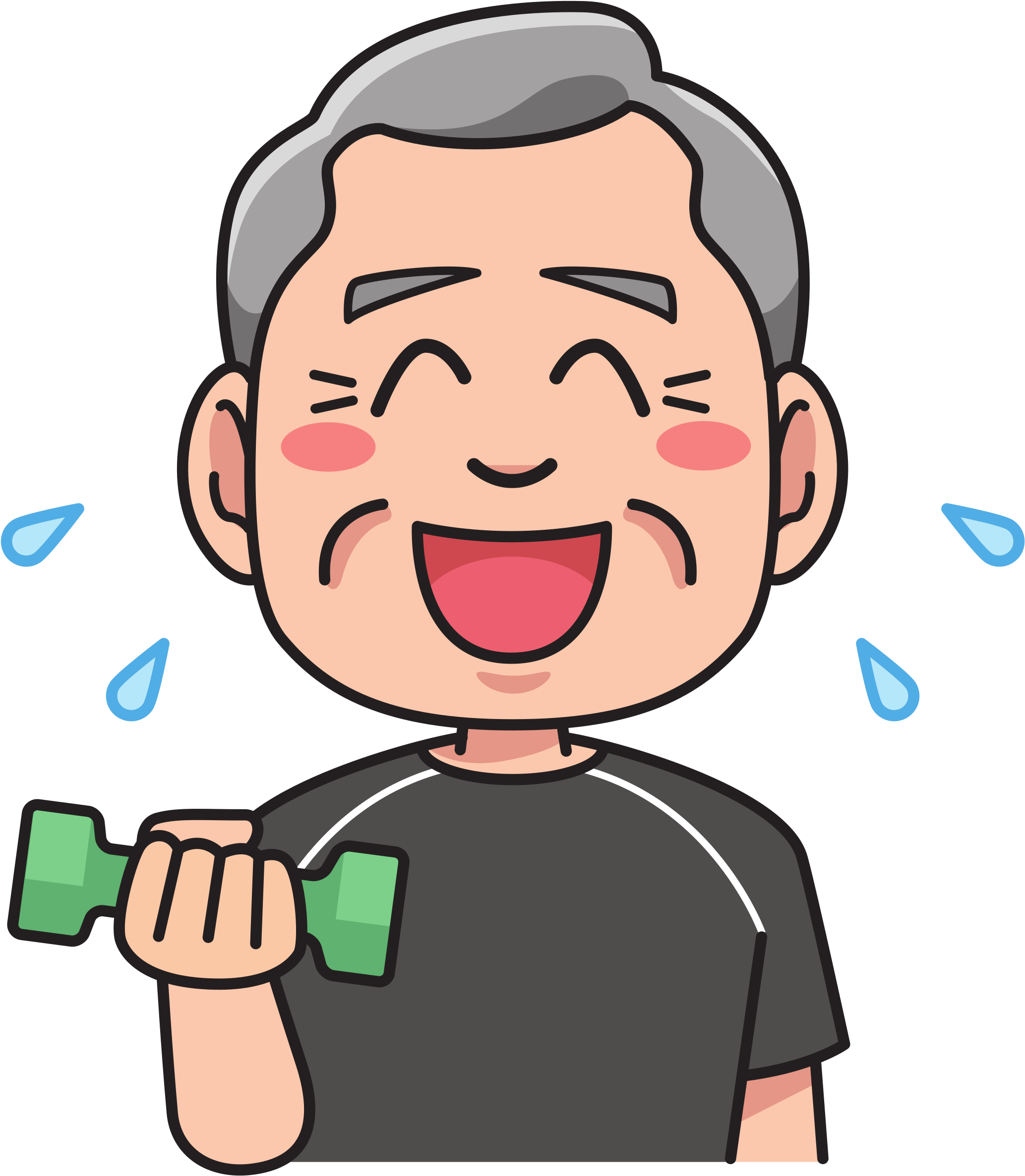 This Free Icons Png Design Of Grandfather (2094x2400), Png Download