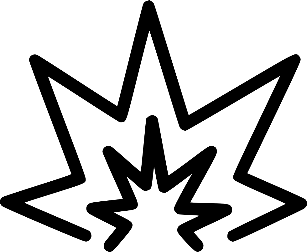 Explosion Comments - Explosion Icon Svg (980x806), Png Download