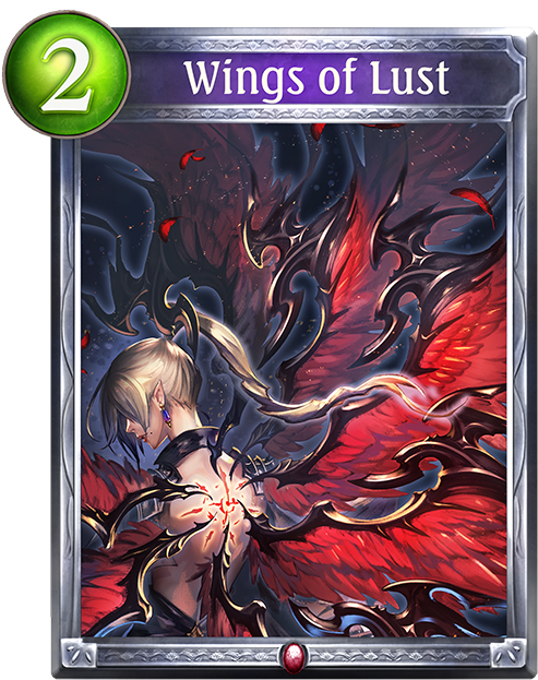 Unevolved Wings Of Lust - Piercing Rune Shadowverse (536x698), Png Download