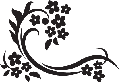 Elegant Floral Wall Decal - Elegant Floral Png (451x451), Png Download