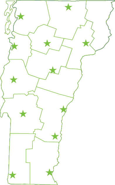 Offices Map - Vermont (393x632), Png Download