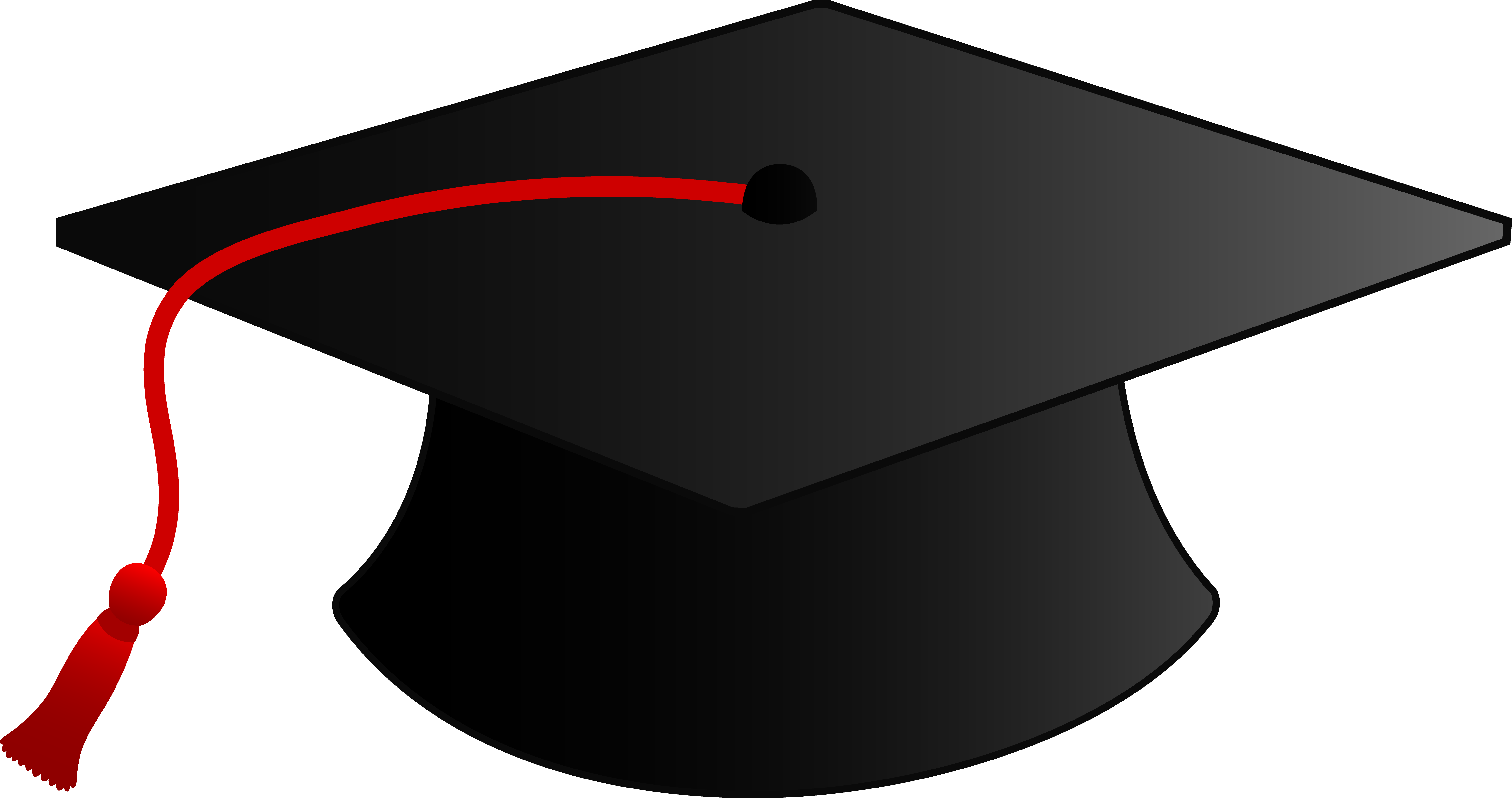 Illustration Of Graduation Cap And Diploma Clip Art - Clip Art (6204x3275), Png Download
