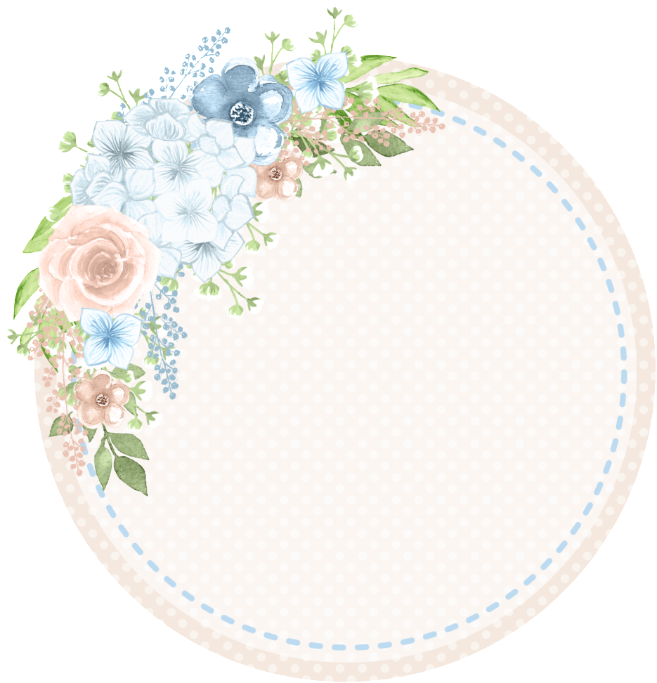 Round Elegant Flower Cartoon Transparent - Flower (1024x1024), Png Download