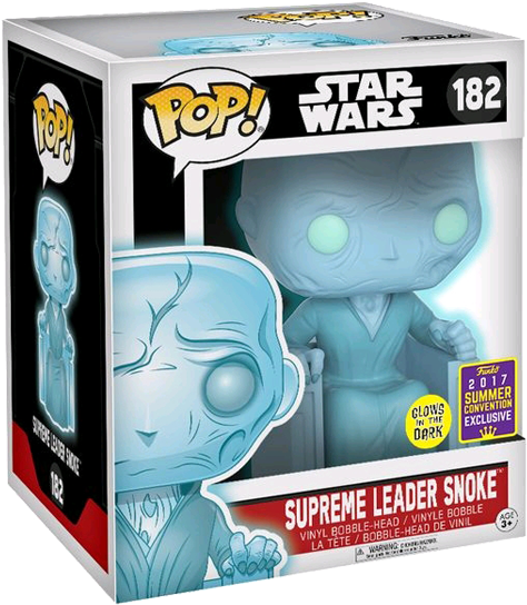 Supreme Leader Snoke Holographic Glow Sdcc 2017 Us - Funko Pop Supreme Leader Snoke (600x600), Png Download