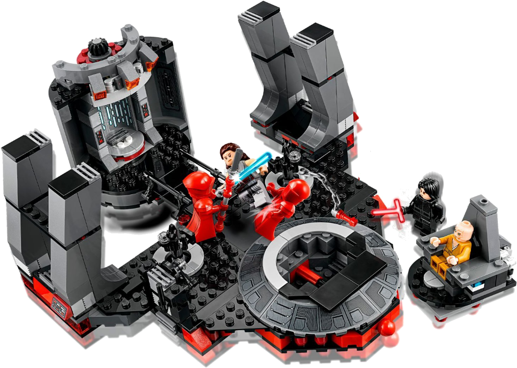 75216 Snoke's Throne Room - Lego Snoke's Throne Room (1057x758), Png Download