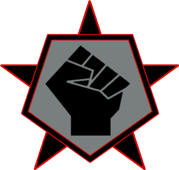 Volosia Black Hand Logo Outline - Black Power Fist No Background (632x596), Png Download
