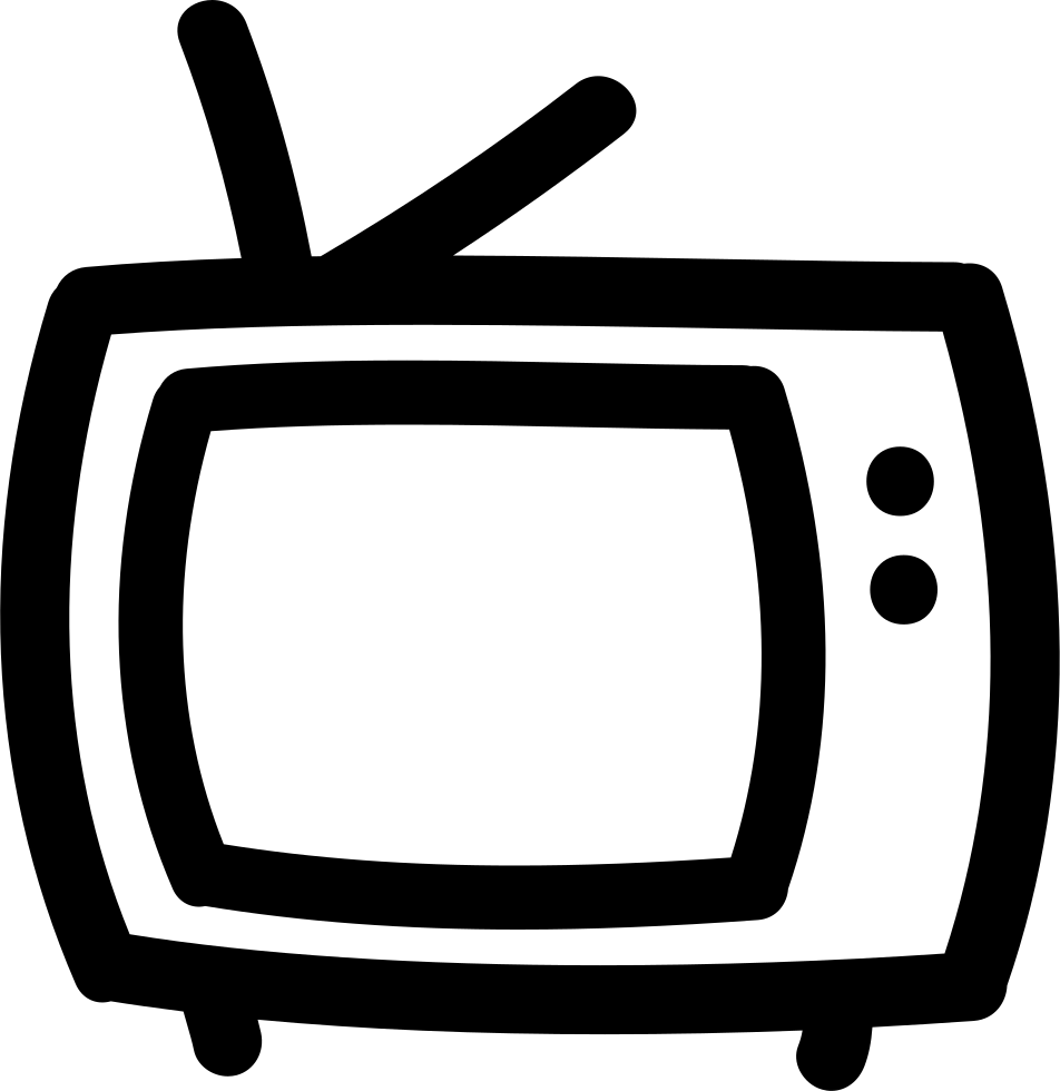 Tv Hand Drawn Outline Comments - Hand Drawn Tv Png (952x980), Png Download