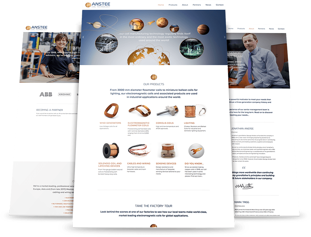 Website Anstee Coil Stroud Gloucestershire - Web Design (1000x762), Png Download