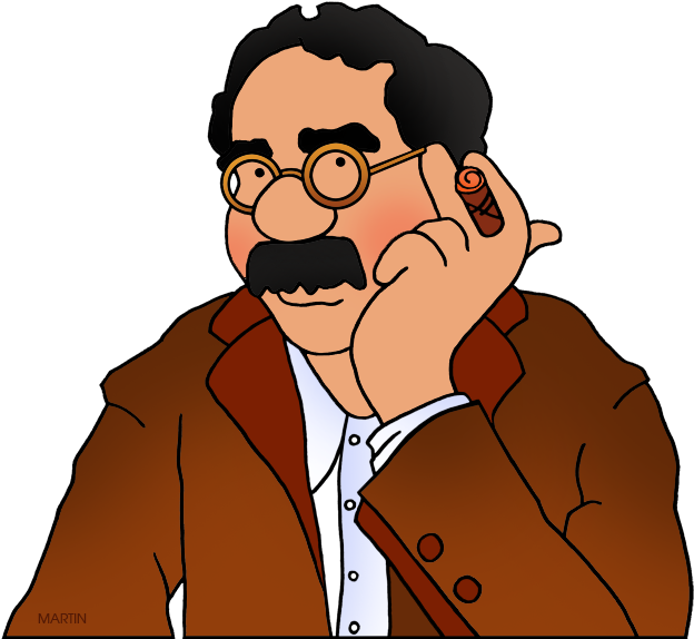 Groucho Marx Clipart (360x335), Png Download