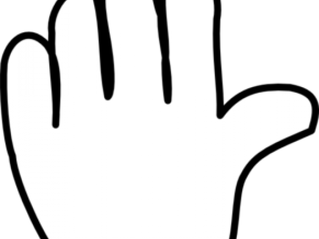 Handprint Clipart Hand Outline - Shadow (640x480), Png Download