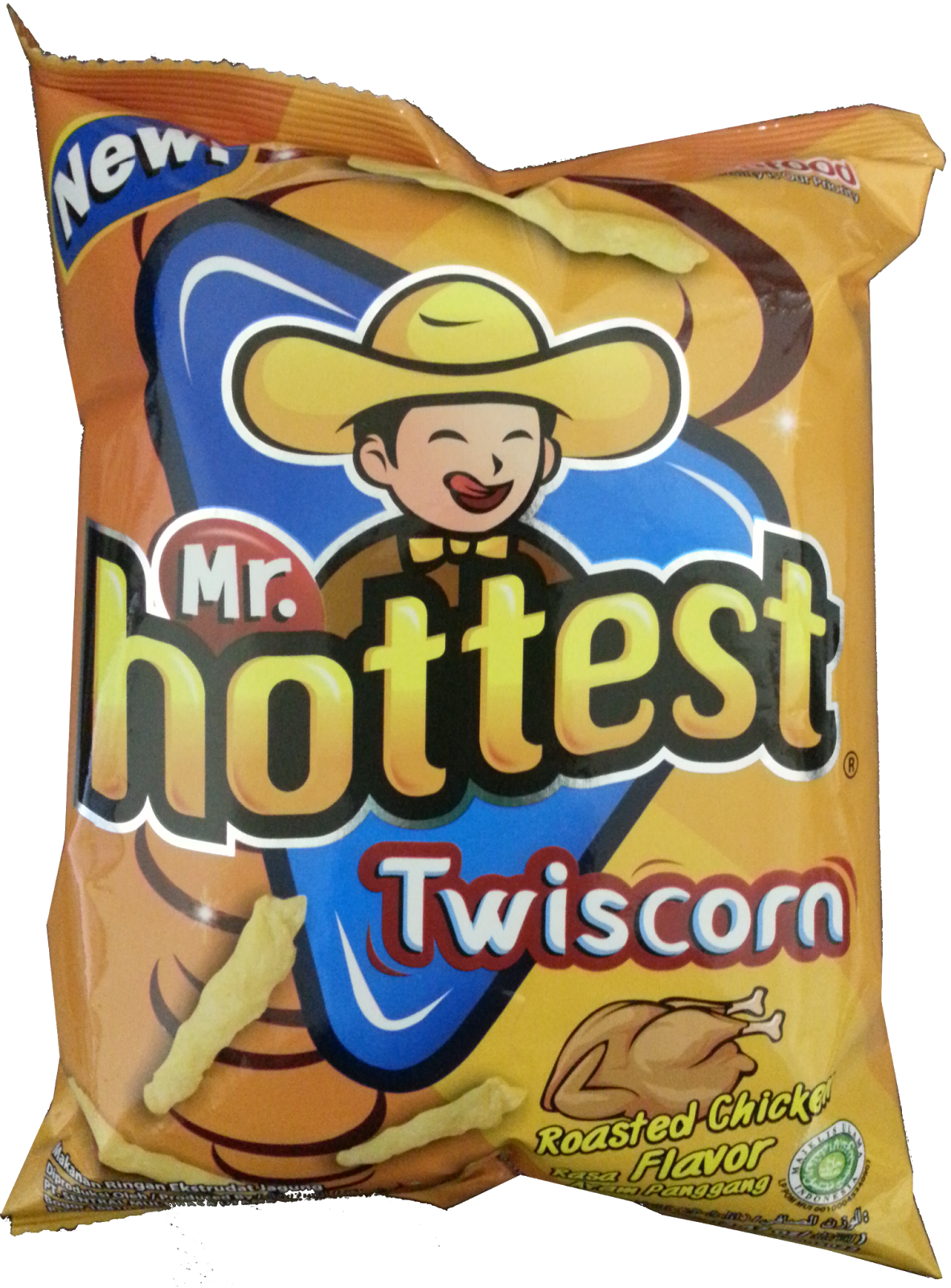 Mr Hottest Twiscorn Roasted Chicken Flavour - Maize (1183x1600), Png Download