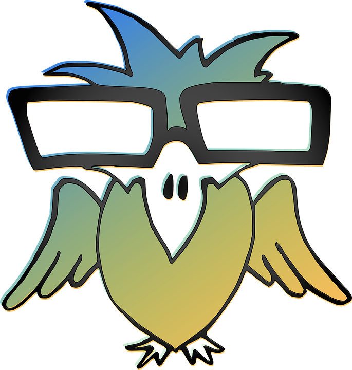 Funny Christmas Clipart - Cartoon Birds With Glasses (685x720), Png Download