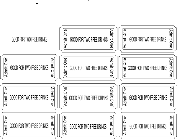 Blank Movie Ticket Png Download - Number (600x474), Png Download