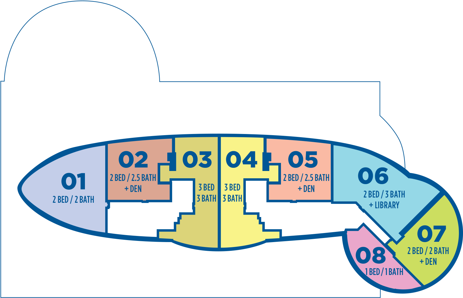 Icon Las Olas Key Plan - Icon Las Olas Apartments (1729x1154), Png Download