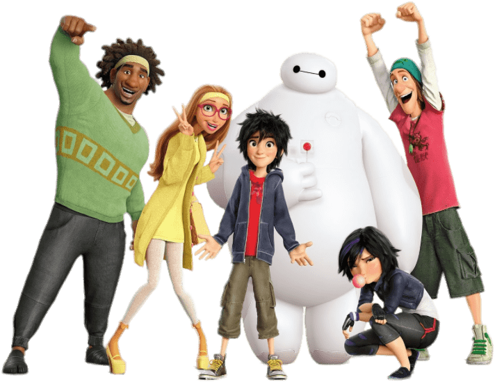 Big Hero 6 Characters Png - Big Hero 6 Transparent (856x571), Png Download
