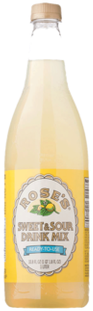 Rose's Sweet & Sour Mix, 1 L Bottle (800x1119), Png Download