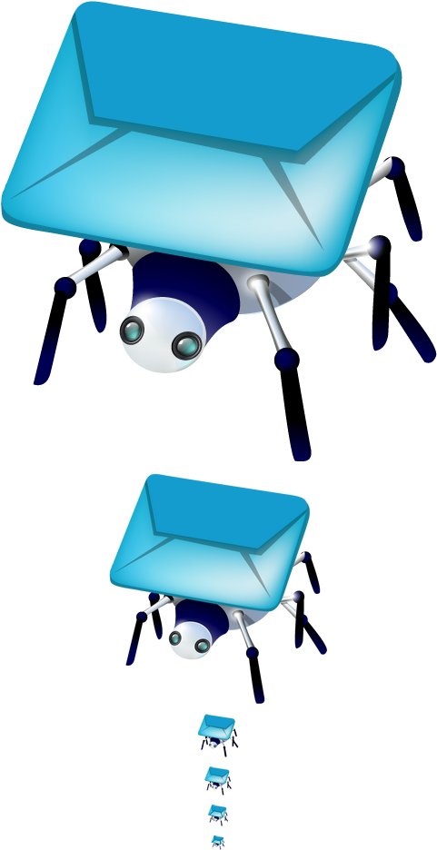 Mail Spider Icon On Behance - Email (532x958), Png Download