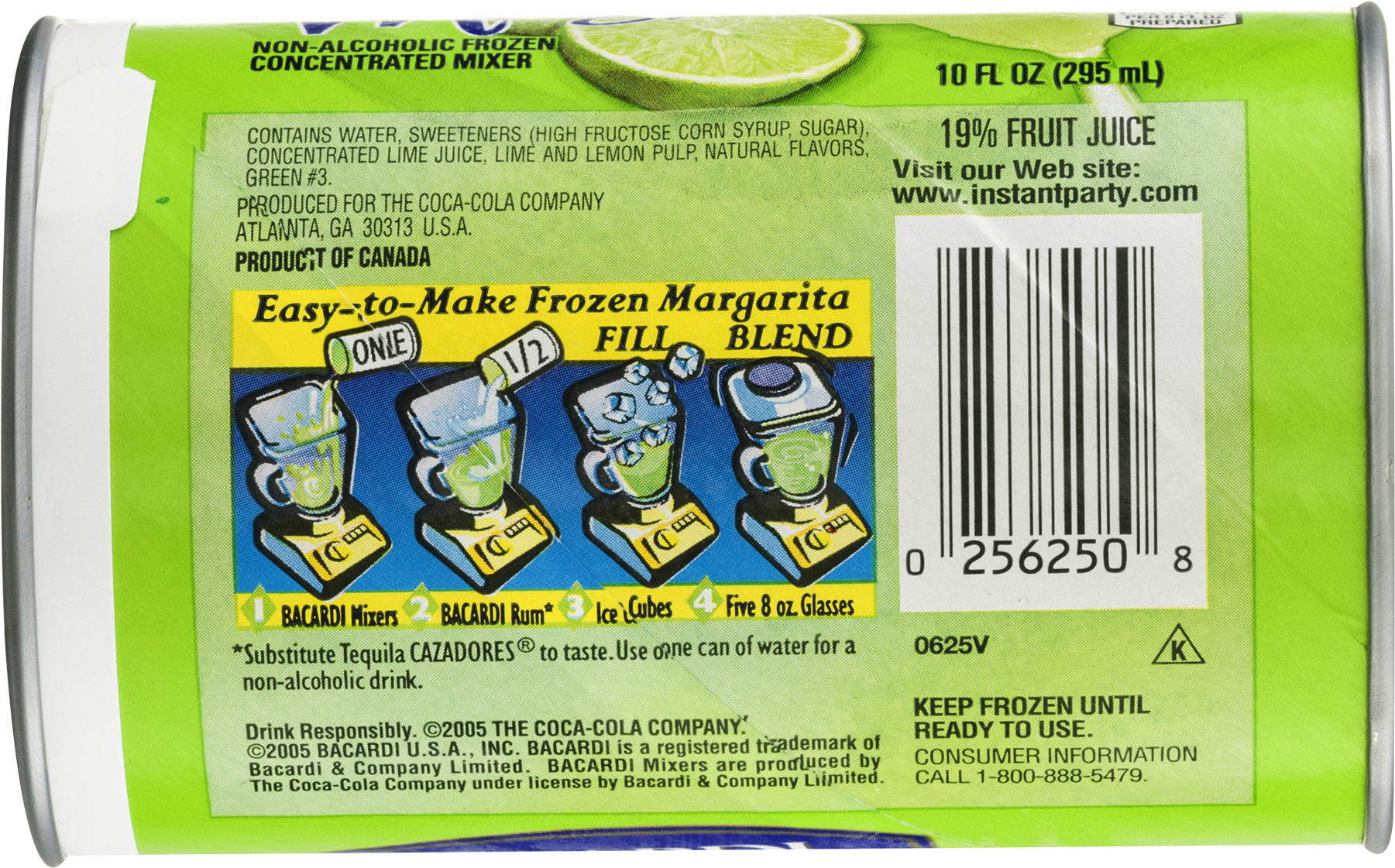Bacardi Frozen Margarita Mix (1800x1800), Png Download
