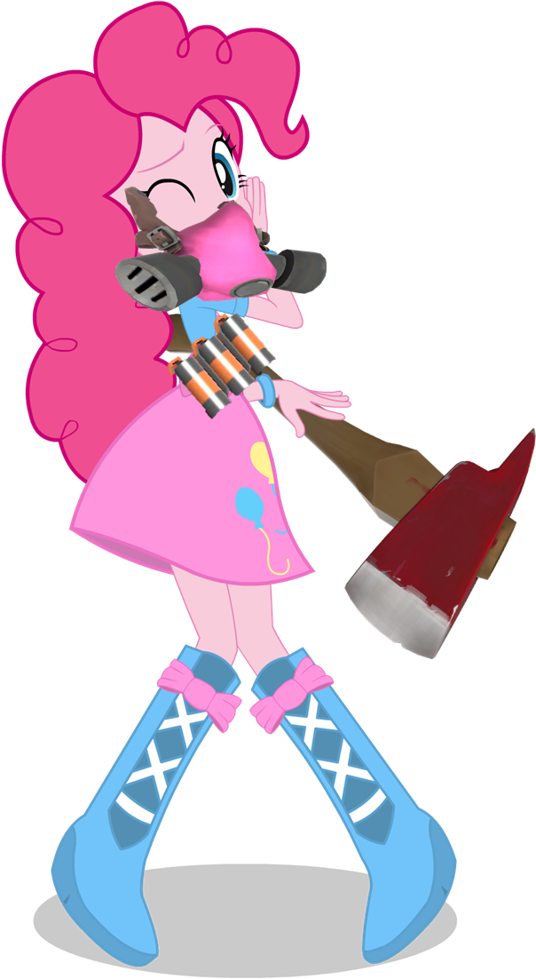 Crossover, Edit, Equestria Girls, Pinkie Pie, Pinkie - Pinkie Pie Mlp Eq (622x1125), Png Download