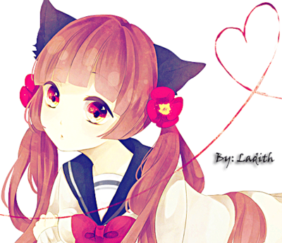 Anime Render Animal - Cat Ear Girls Anime (400x345), Png Download
