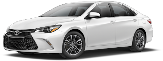 2017 Toyota Camry - 17 Toyota Camry White (566x313), Png Download