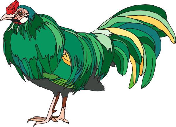 How To Set Use Green And Yellow Chicken Icon Png - Green And Yellow Chicken (600x435), Png Download