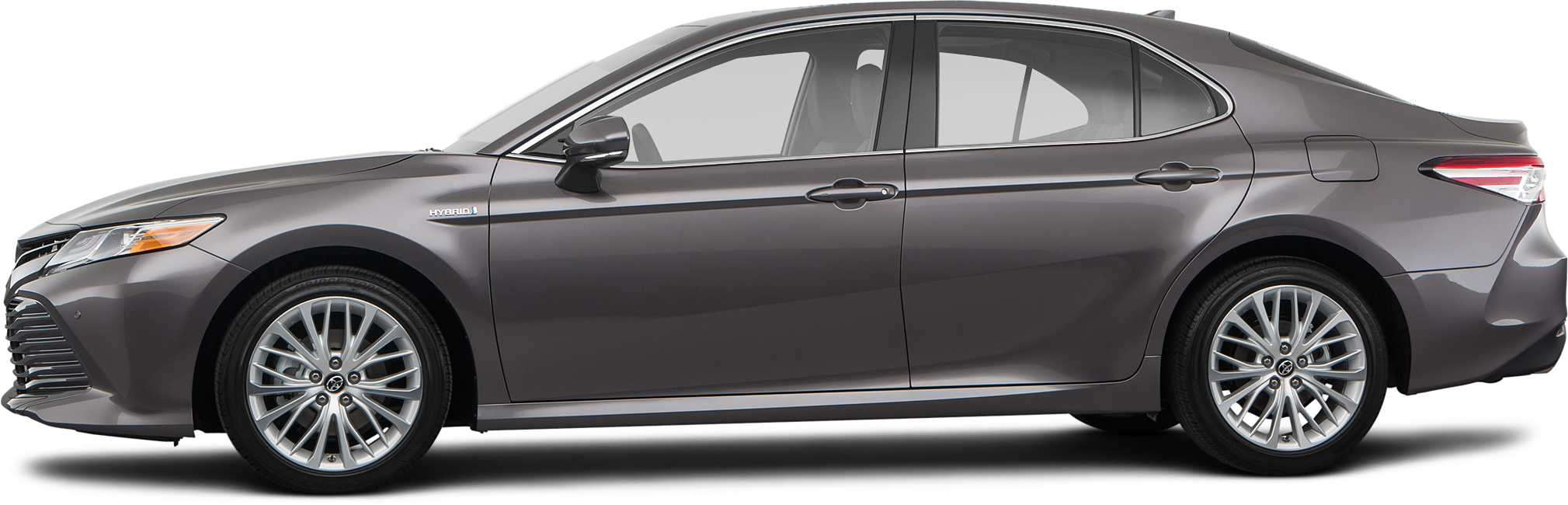 Xle 2018 Toyota Camry Hybrid Sedan Xle - 2018 Hyundai Sonata Side View (2019x650), Png Download