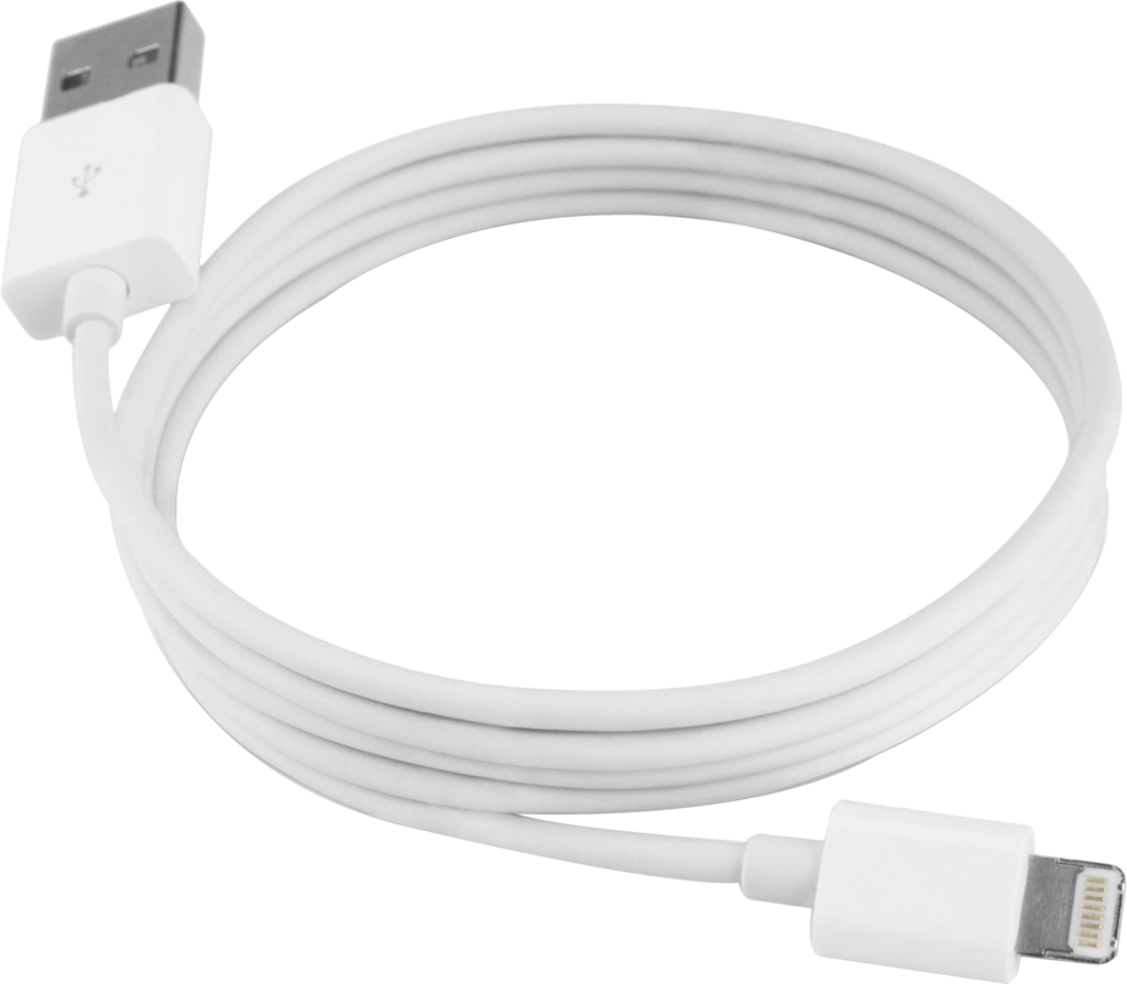 Iphone Lightning Charger - Iphone 5 Usb Cable (1024x894), Png Download