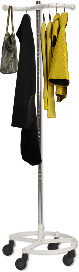 Personal Valet Clothing Rack By Rack Stack And Roll - Clothes On Rack Transparent Png (358x1162), Png Download