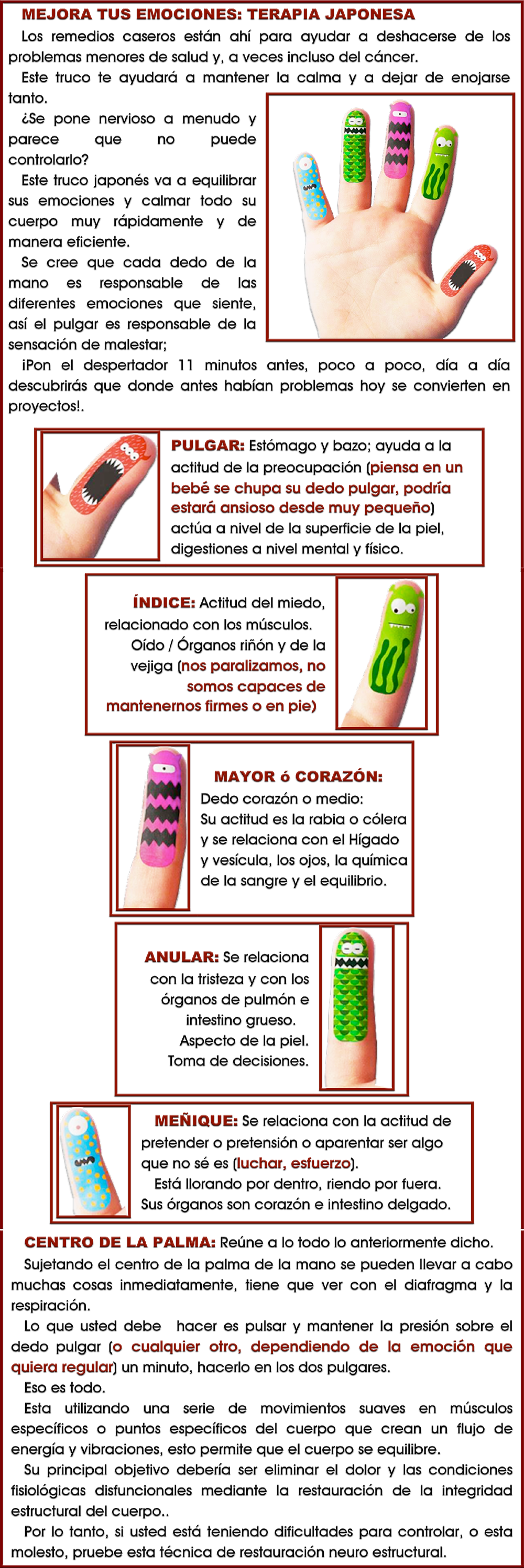 1a - - Finger Monster Tattoos (1000x2995), Png Download
