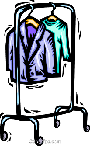 Clothes Rack Royalty Free Vector Clip Art Illustration - Clip Art (296x480), Png Download