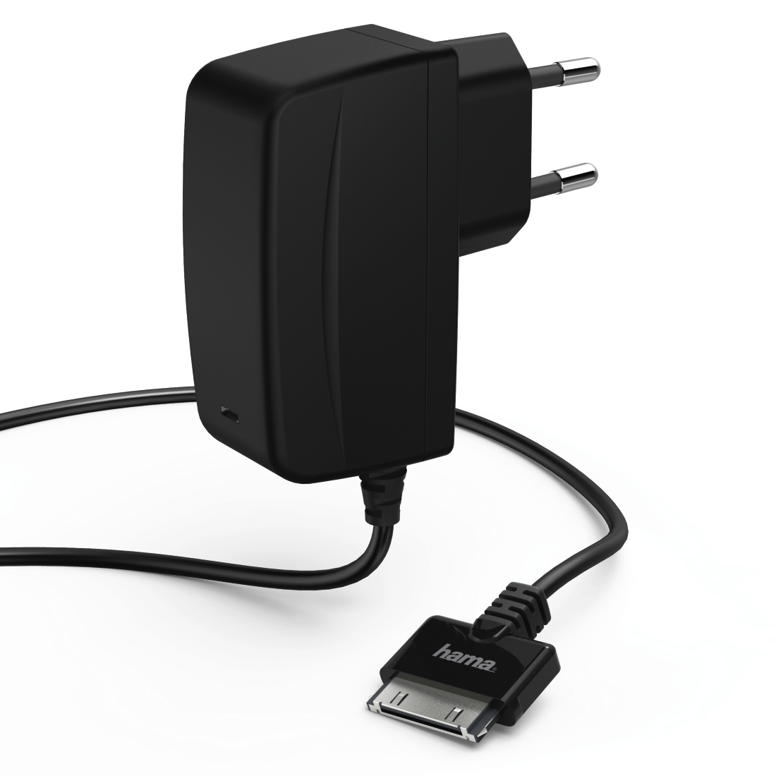 Quick & Travel Charger For Apple Iphone 3g/3g S/4/4s - Hama Ladegerät, 30 Pin, 1 A, Schwarz (1100x1100), Png Download