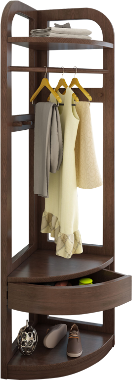 Simple Modern Hanger Floor Home Solid Wood Simple Coat - Clothes Hanger (800x800), Png Download