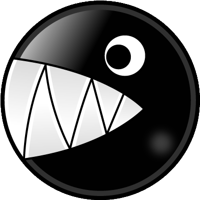 Chain Chomp - Mario Chain Chomp Png (406x406), Png Download