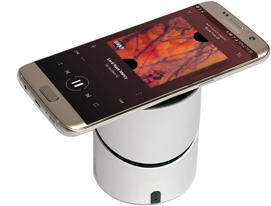 Musiqi Wireless Charger & Speaker - Iphone (600x600), Png Download