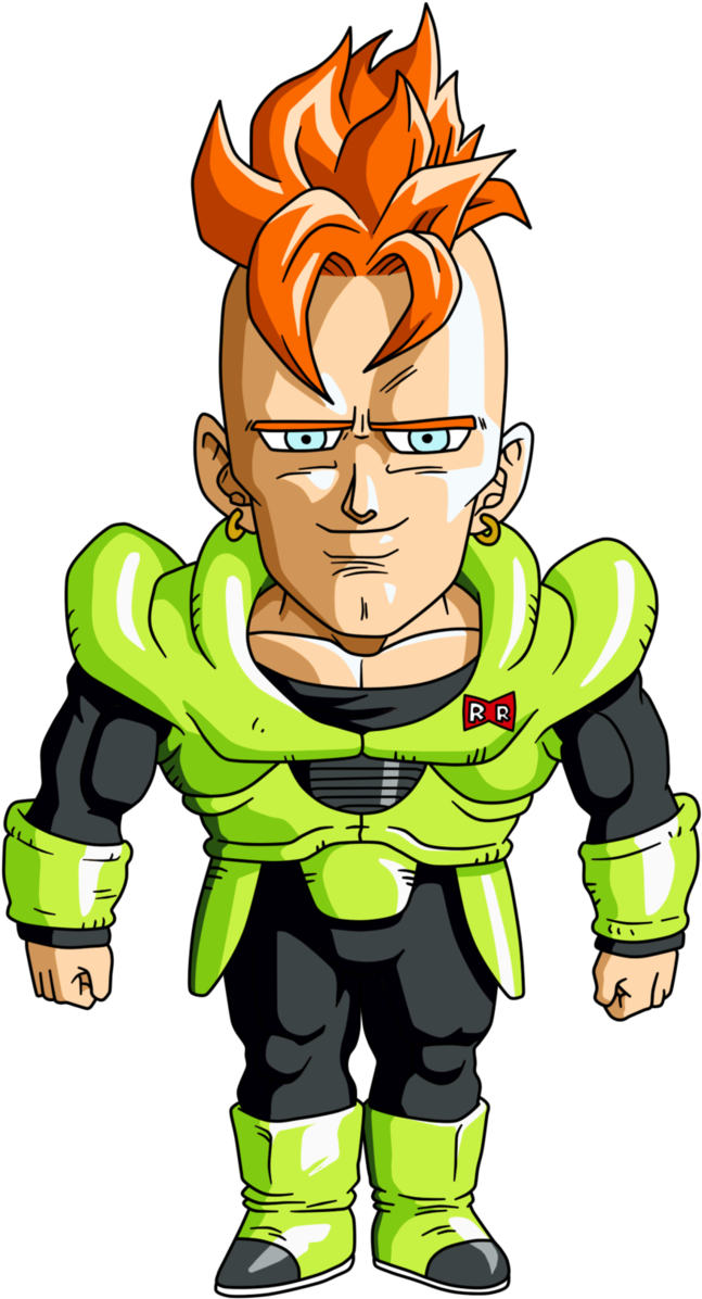 Chibi Android 16 By Maffo1989 - Chibi 16 (664x1204), Png Download