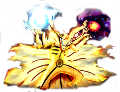 Kurama Characters Fictional Naruto - Naruto Beast Mode (400x308), Png Download