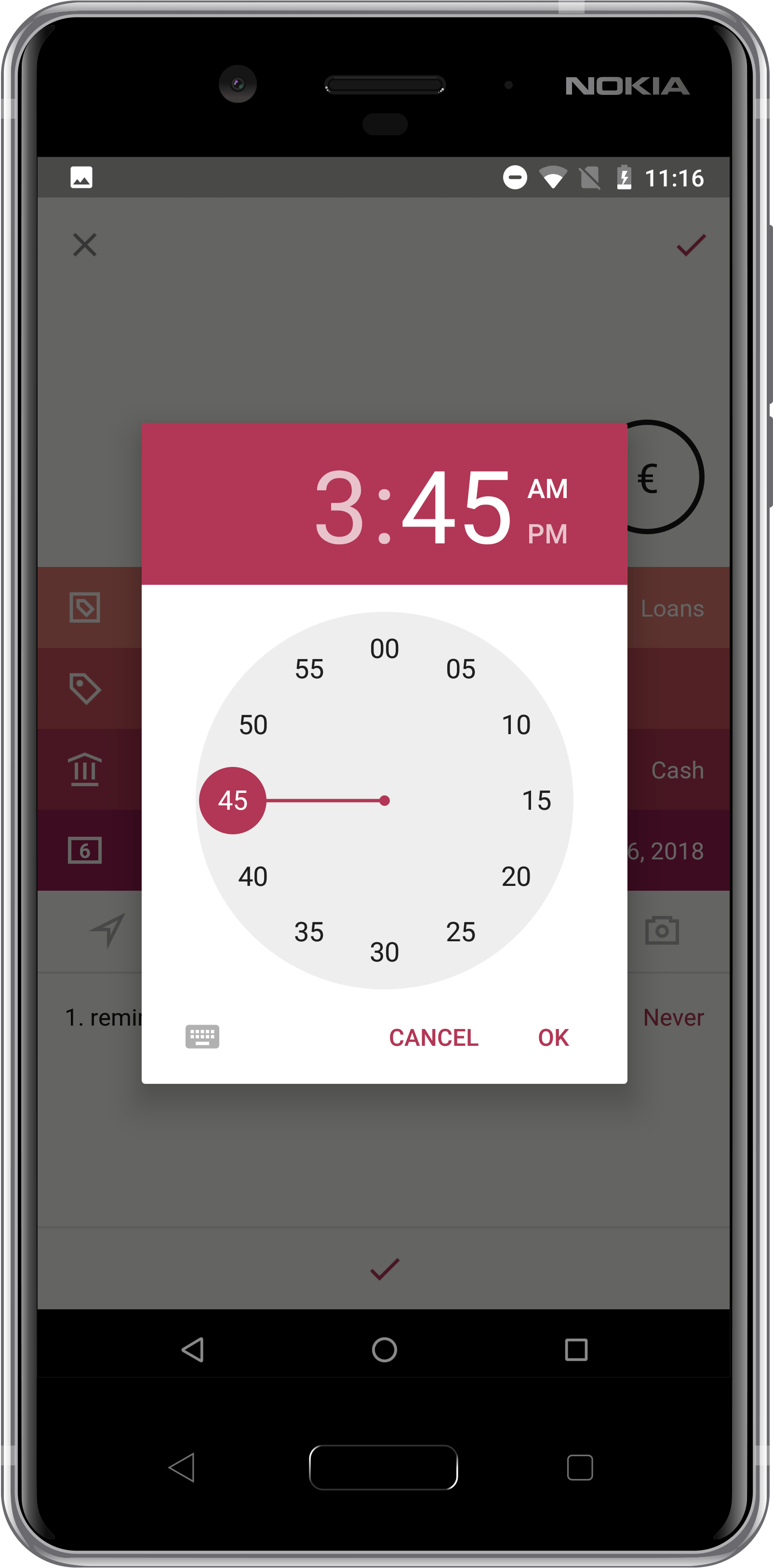 It Is Possible To Save 5 Different Reminders For Each - Smartphone (1800x3600), Png Download