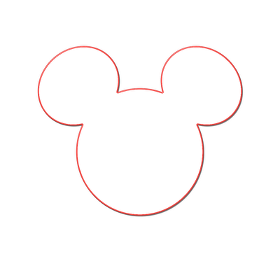 Minnie Face Outline Minnie Mouse Face Cutout Mouse Mickey Mouse Ears Icon Full Size Png Download Seekpng